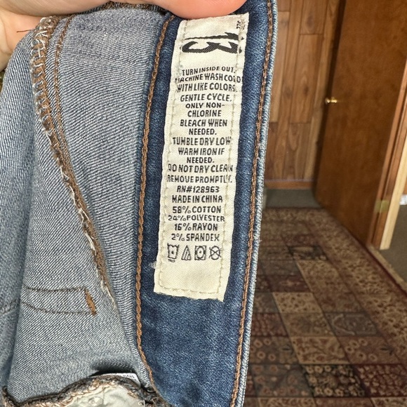 Indigo Rein Short Denim Shorts - Size 13, Distressed Hemline, Great Condition - Picture 3 of 7